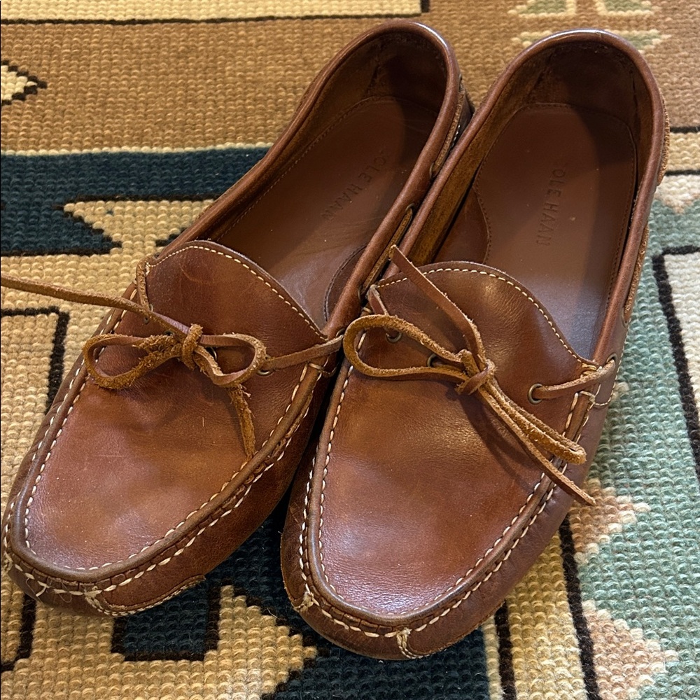Cole Haan Men's Brown Leather Driving Loafer